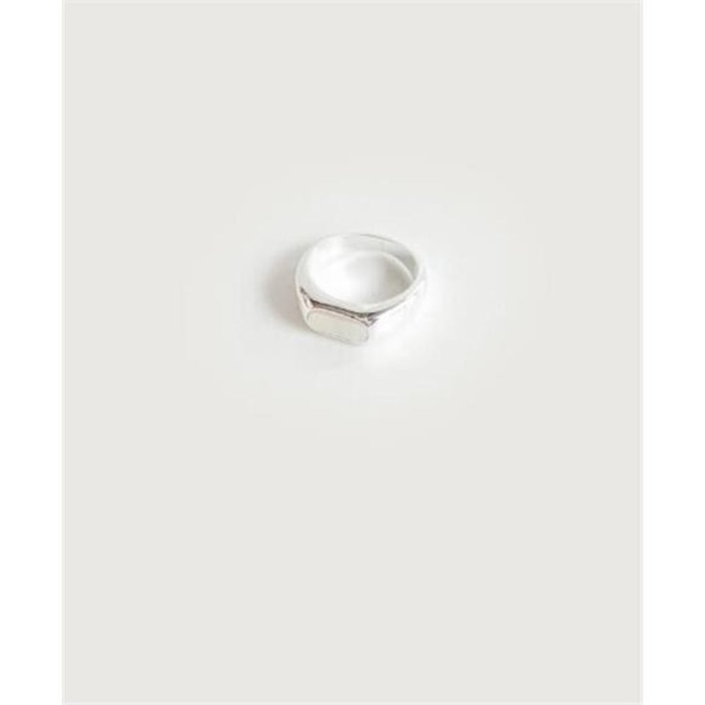 Oak + Fort Epoxy Ring Silver Size 6